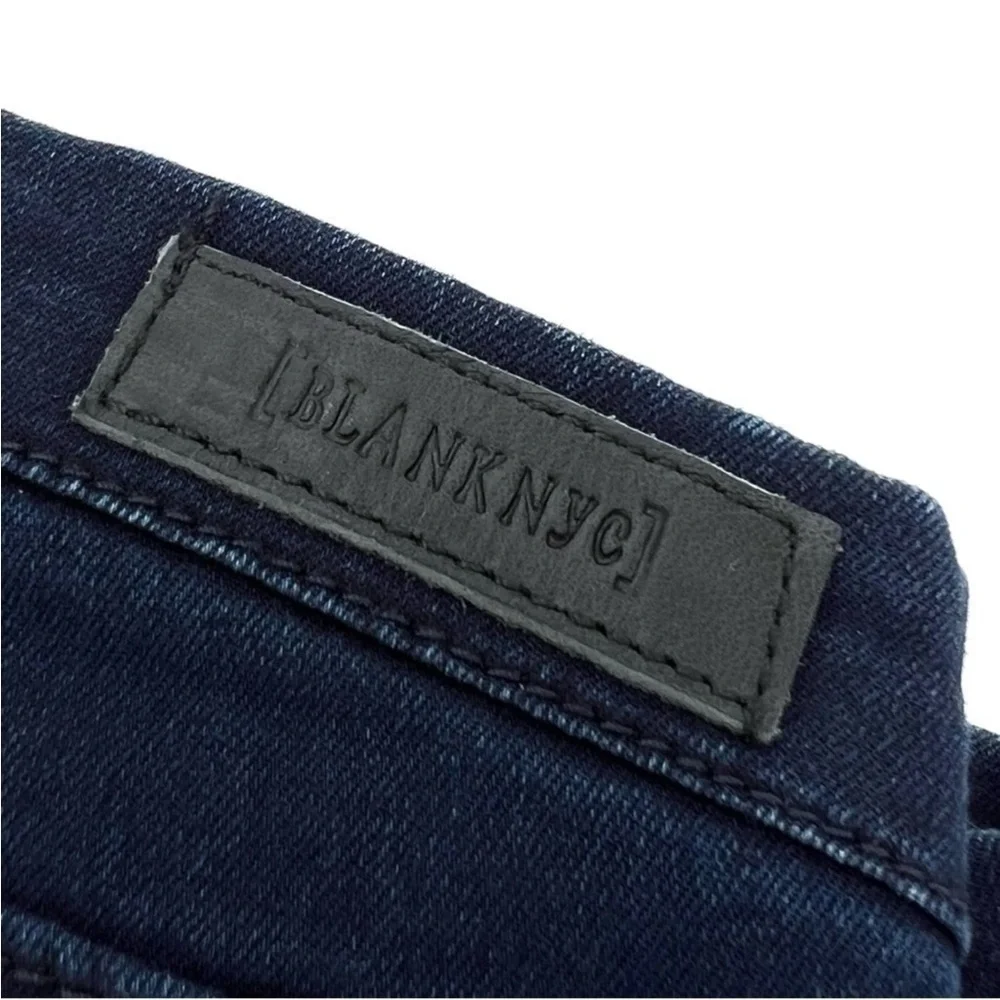 Blank NYC Skinny Jeans Girl’s Size 7 Blue Denim & Black Faux Leather New NWT